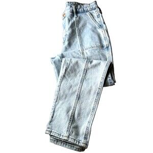 Universal Thread Y2K High Rise Slim Straight Vintage White Wash Jeans Size 10/30